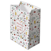 Tas met patroon van maatwerk gereedschap medium cadeauzakje (Voorkant Gekanteld)