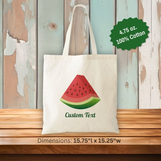 Tas met plak watermeloen