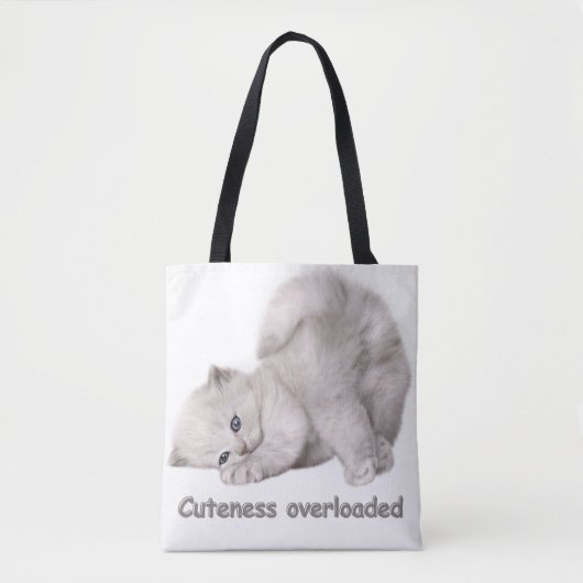 Tas met portret van een schattig kitten (Voorkant)