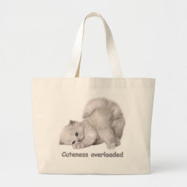 Tas met portret van een schattig kitten