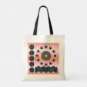 Tas met prettige kerstretro (Achterkant)