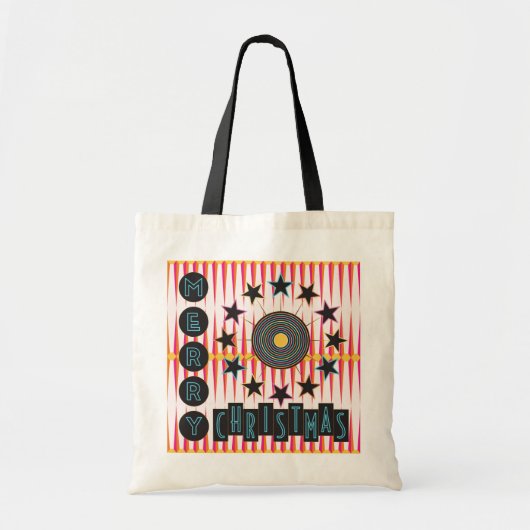 Tas met prettige kerstretro (Voorkant)