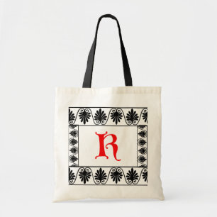 Tas met rand met letter K