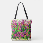 Tas met roze bloemen (Achterkant)