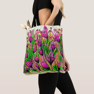 Tas met roze bloemen