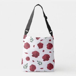 Tas met rozenpatroon over de schouder | Boodschapp