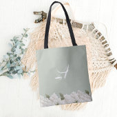 Tas met saliegroene kant bloemenmonogram stijlvoll