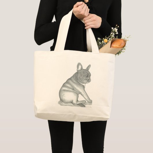 Tas met schetsen van Franse hond (Voorkant (product))