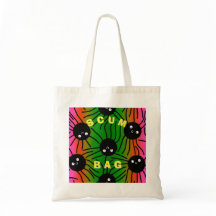 Tas met SCUM BAG-label