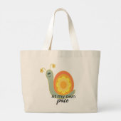 Tas met slakkenillustratie voor boodschappen (Achterkant)