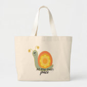 Tas met slakkenillustratie voor boodschappen (Voorkant)
