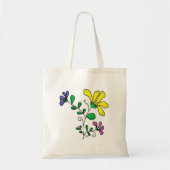 Tas met speelse bloemendesign (Voorkant)