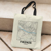 Tas met stadsplattegrond van Florence, Italië