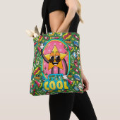 Tas met Stay Cool Pop Art-patroon (Dichtbij)
