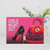 Tas met stijl, hoge hakken en lippenstift Meidenav Kaart (Staand voorkant)