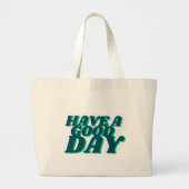 Tas met typografie 'Prettige Dag' – Positieve Krac (Voorkant)