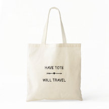Tas met typografie Reis Citaat