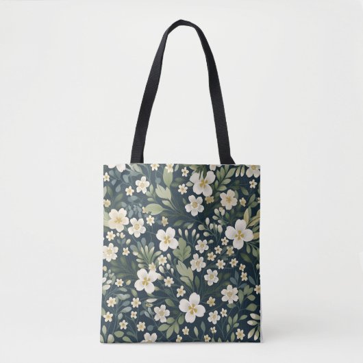 Tas met vintage geïnspireerde bloementuinprint (Voorkant)