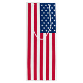 Tas met vlag van de VS Wijn Cadeautas (Achterkant)