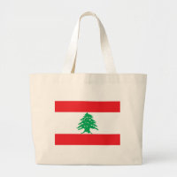Tas met vlag van Libanon