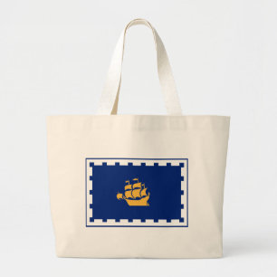 Tas met vlag van Quebec City, Canada