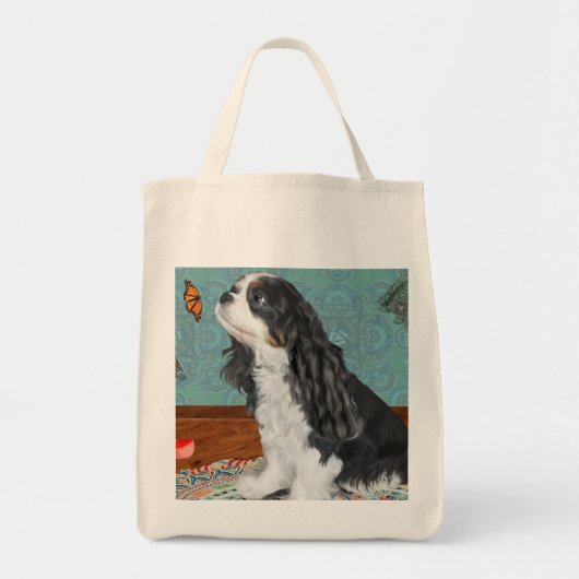 Tas met vlinder en hondenprint (Voorkant)
