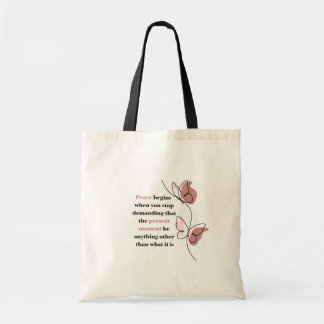 Tas met vredige esthetiek voor het huidige moment
