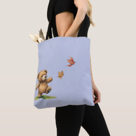 Tas met wandelende teddybeer