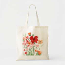 Tas met waterverf bloemen