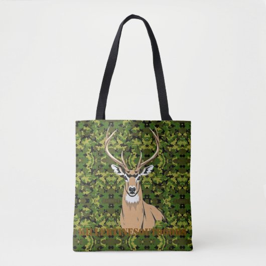 Tas met whitetail ontwerp op maat (Voorkant)