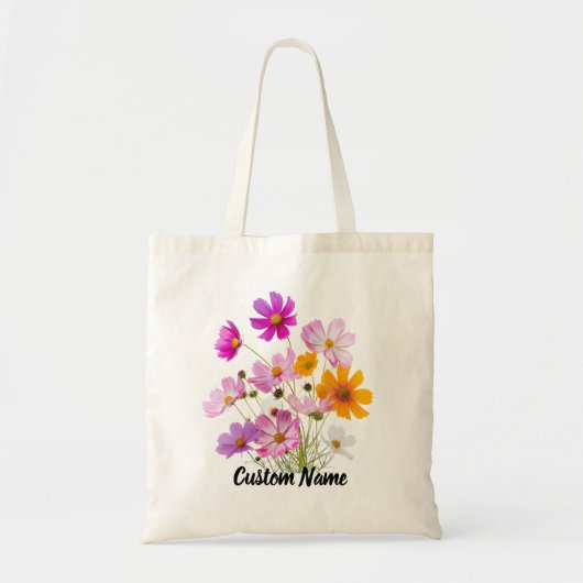 Tas met wilde bloemen, tas met eigen naam, Moeder (Voorkant)