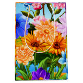 Tas met wilde bloementuin-cadeau medium cadeauzakje (Voorkant)