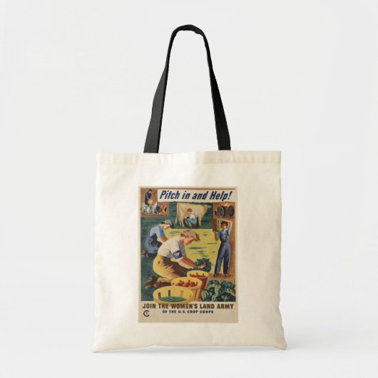 Tas met WOII-patriottische poster (Voorkant)