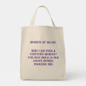 Tas met Women of Valor quilt (Achterkant)