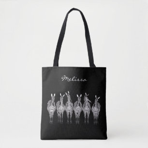 Tas met zebra-all-over-print