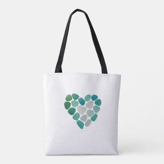 tas met zee glas ontwerp (Achterkant)