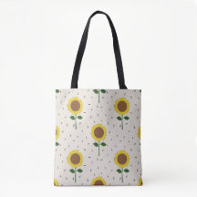 Tas met zonnebloemen