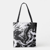 Tas met zwarte en witte marmer (Achterkant)