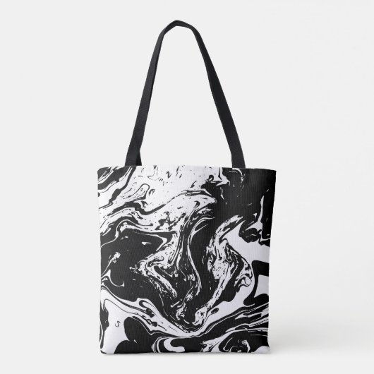 Tas met zwarte en witte marmer (Achterkant)