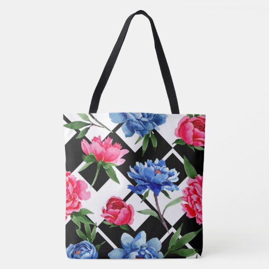 Tas Mode blauwe Waterverf (Voorkant)