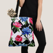 Tas Mode blauwe Waterverf (Dichtbij)