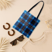 Tas Modern Blauw en Zwart Plaid