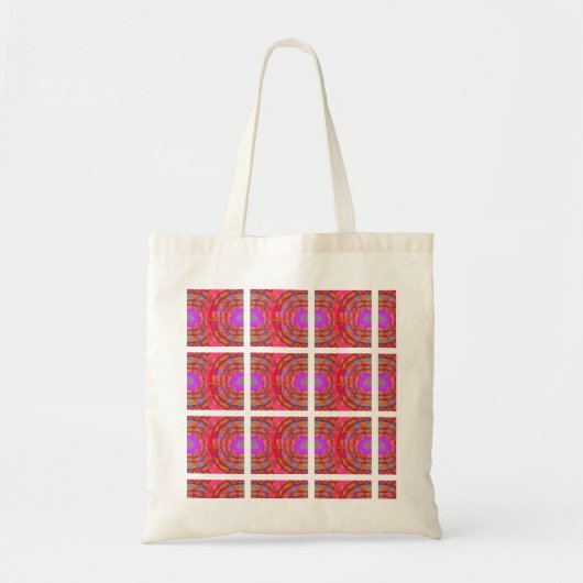 Tas - Mooie Abstracte Perzik & Lavendel (Voorkant)