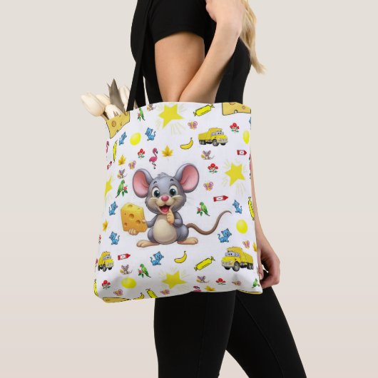 Tas, Mop Neus Kaas Trucks Sterren Tote Bag (Dichtbij)