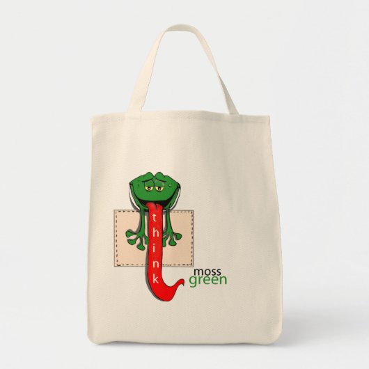 TAS MOSSGREEN FROG GROCERY (Voorkant)