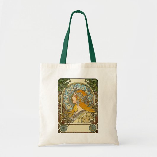 Tas: Mucha Art Nouveau - Zodiac - La Plume Tote Bag (Voorkant)