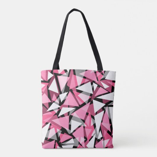 Tas naadloze geometrische driehoeken vormen patroo (Achterkant)