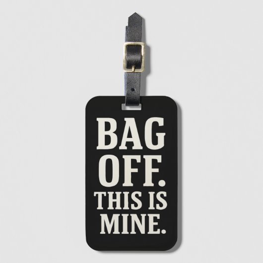 Tas off Dit is van mij Bagagelabel (Voorkant (verticaal))
