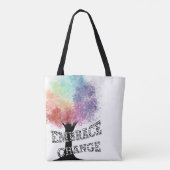tas "Ombrace Change" met kleurrijke regenboogboom (Achterkant)