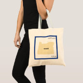 Tas - Oregon kaart met stad (Voorkant (product))
